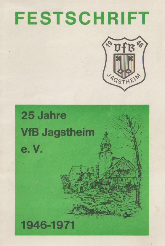 Titelbild Festschrift 25 Jahre VfB Jagstheim